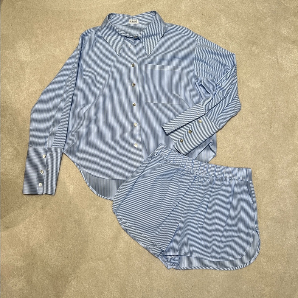 Rumours - South Hampton Set in blue pinstripe size large (L)